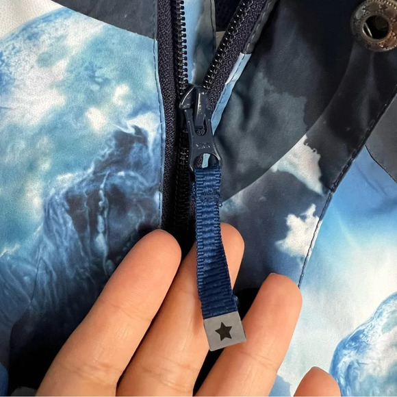 Molo universe windbreaker kids jacket blue size 2 y - Picture 5 of 10